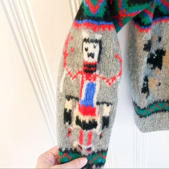 Vintage Native American Knit Wool Sweater - Picture 5 of 9